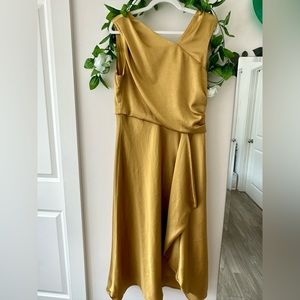 Metallic Gold Taylor Dress